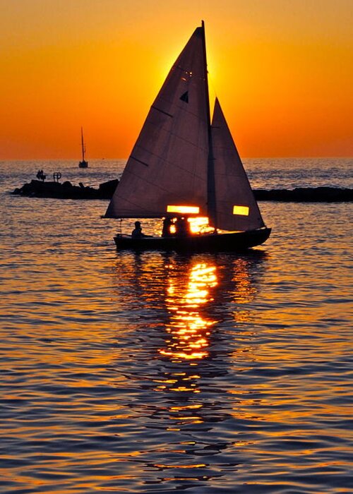 Sail Greeting Card featuring the photograph Come Sail Away with Me by Frozen in Time Fine Art Photography