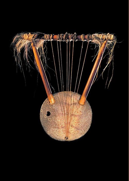 Lyre Greeting Card featuring the photograph Congolese Lyre by Patrick Landmann/science Photo Library