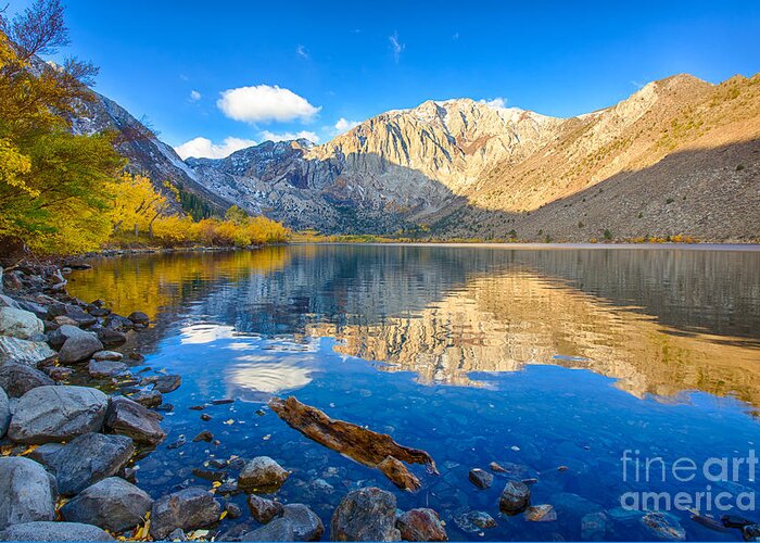 Landscape Greeting Card featuring the photograph Convict Lake Reflections by Mimi Ditchie