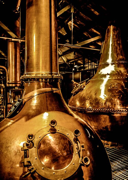 Whiskey Greeting Card featuring the photograph Copper Workplace by Chris Smith
