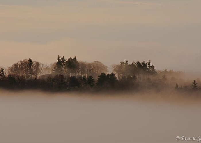 Belknap Mountains Greeting Card featuring the photograph Copps Hill Fog by Brenda Jacobs