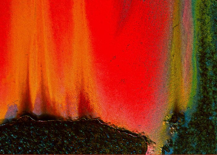 Abstract Greeting Card featuring the photograph Corrosion Abstract by Jim Vance
