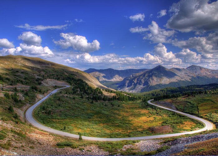 Scenics Greeting Card featuring the photograph Cottonwood Pass Summit, Colorado by Dave Soldano Images