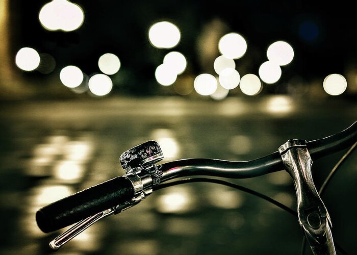 Bike Greeting Card featuring the photograph Counterlight by Burghard Nitzschmann