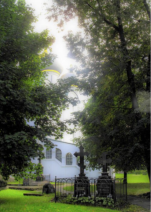 Church Greeting Card featuring the photograph Country Churchyard by Madeline Ellis