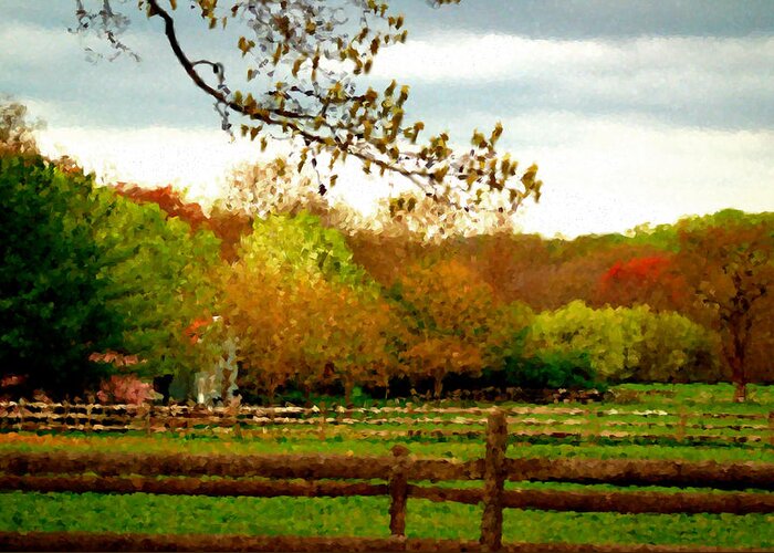 Fall Greeting Card featuring the photograph Country Serenity by Joseph Desiderio