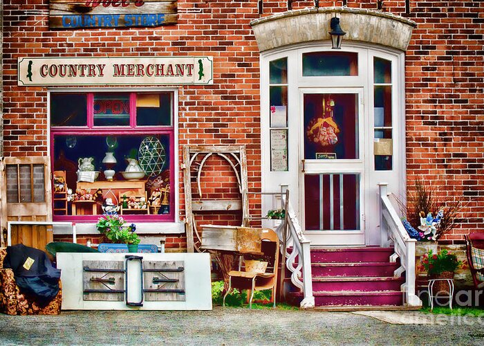 Country Greeting Card featuring the photograph Country Store by Les Palenik