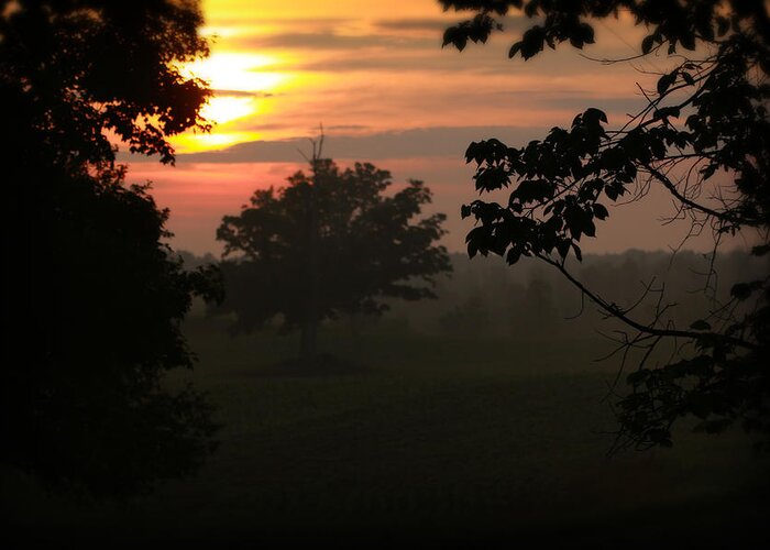 Michigan Greeting Card featuring the photograph Country Sunrise 1 by Scott Hovind