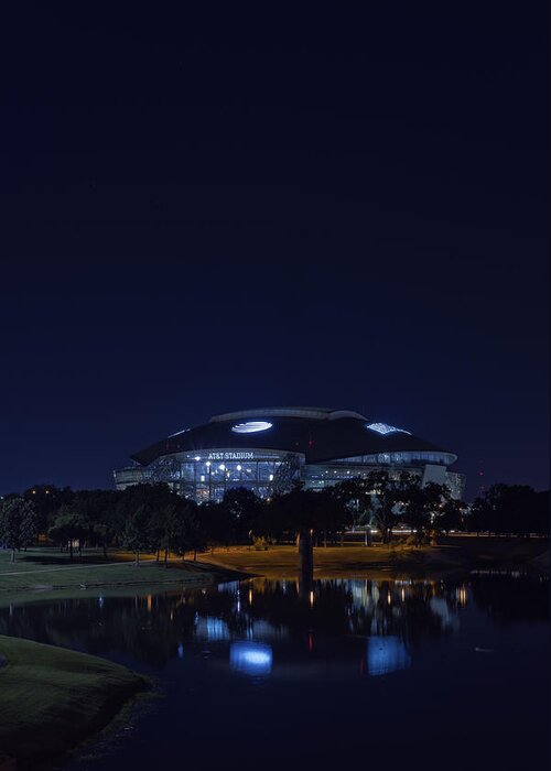 Dallas Cowboys Greeting Card featuring the photograph Cowboys Stadium Game Night 2 #1 by Jonathan Davison