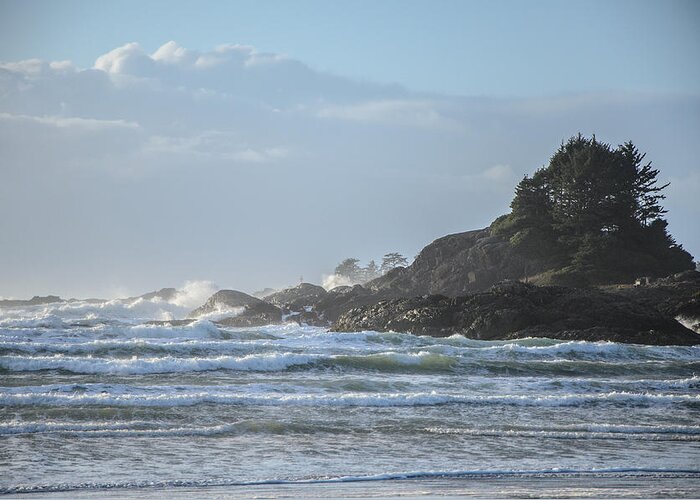 Cox Bay Greeting Card featuring the photograph Cox Bay Afternoon Waves by Roxy Hurtubise