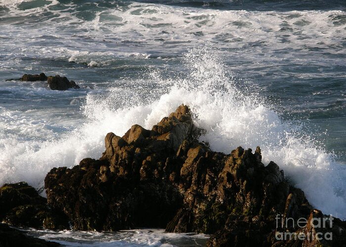 Wave Greeting Card featuring the photograph Crashing Wave by Bev Conover
