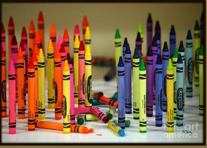 Crayon Greeting Card featuring the photograph Crayon Wars by Patrick Witz