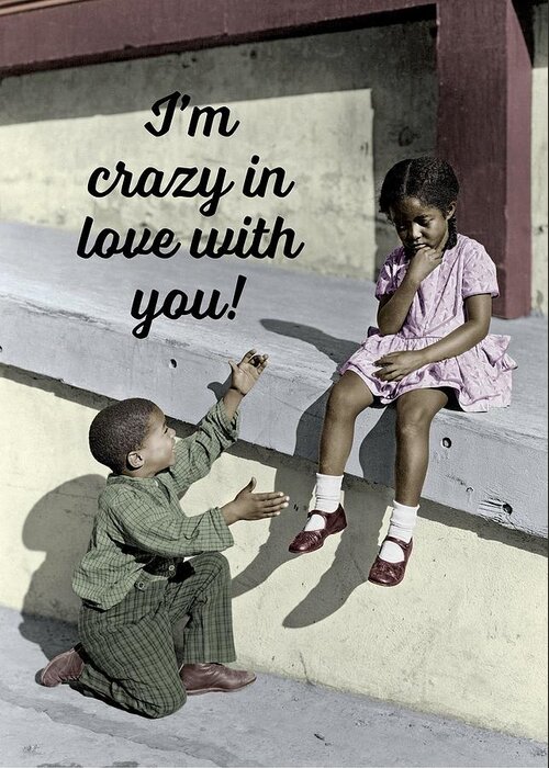 Color Image Greeting Card featuring the photograph Crazy About You Greeting Card by Everett