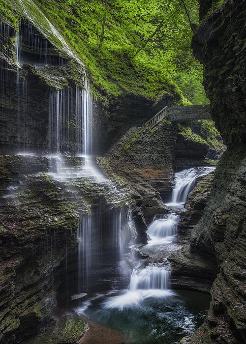 Watkins Glen Greeting Card featuring the photograph Crown Jewel by Bill Wakeley