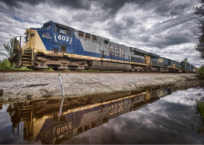 Csx Greeting Card featuring the photograph CSX The Spirit of Maryland by Jim Pearson