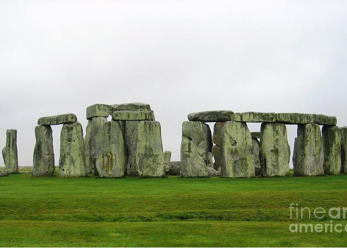 Stonehenge Greeting Card featuring the photograph Curvature by Denise Railey
