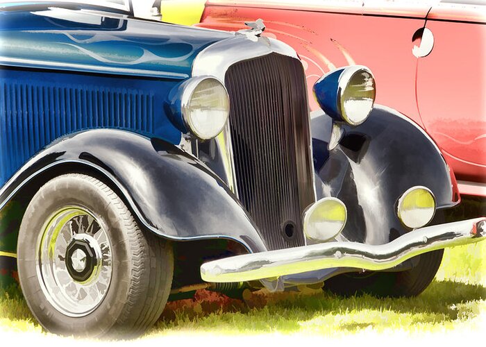 Hot Rod Greeting Card featuring the photograph Custom Hot Rod by Ron Roberts