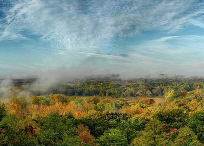 Cuyahoga Valley National Park Greeting Card featuring the photograph Cuyahoga Valley Panarama by Daniel Behm