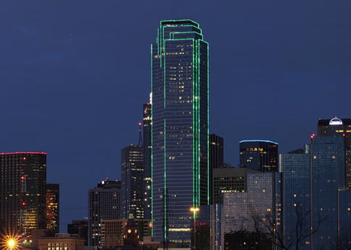 Dallas Greeting Card featuring the photograph Dallas Skyline by Jonathan Davison