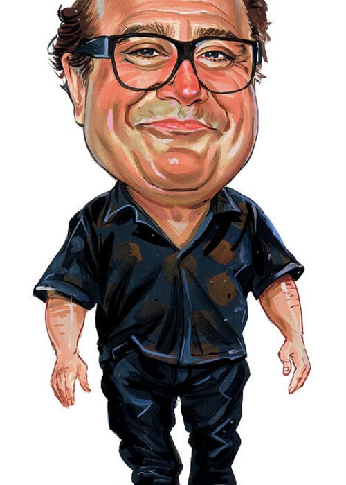 Danny Devito Greeting Card featuring the painting Danny DeVito by Art 
