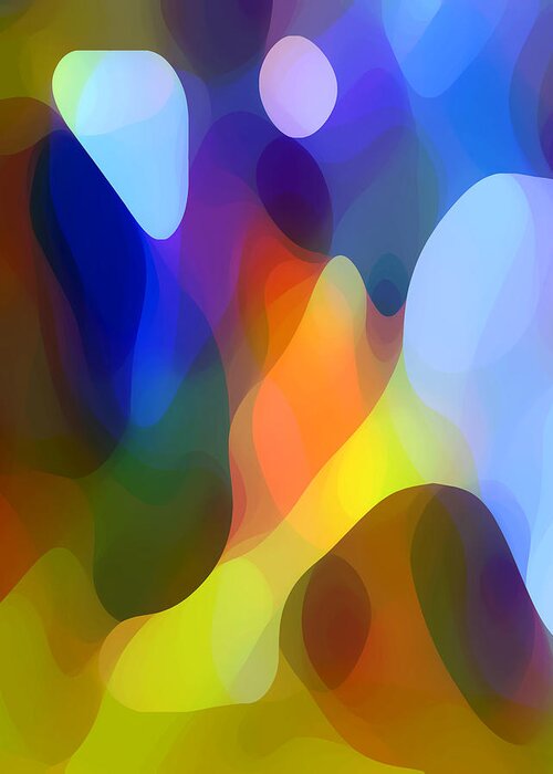 Abstract Art Greeting Card featuring the painting Dappled Light by Amy Vangsgard
