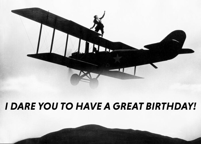 Black And White Greeting Card featuring the photograph Dare Devil Birthday Greeting Card by Communique Cards