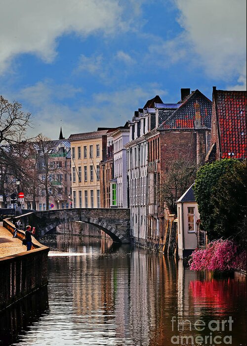 Travel Greeting Card featuring the photograph Dawn in Bruges by Elvis Vaughn