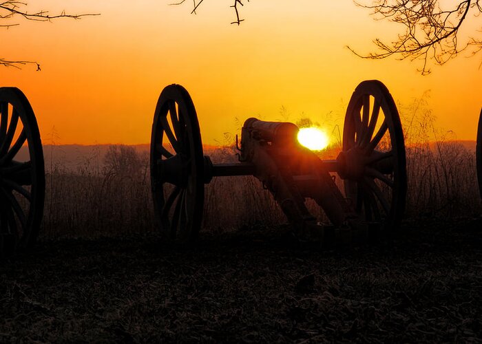 Dawn Greeting Card featuring the photograph Dawn on the Battlefield by Gerald Salamone