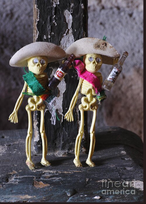 San Miguel De Allende Greeting Card featuring the photograph Day Of Dead Altar by John Shaw