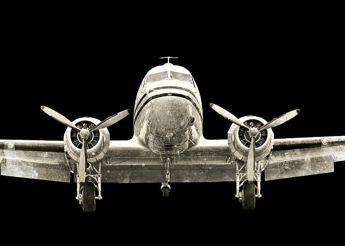 Restoration Greeting Card featuring the photograph dc3 by Paul Fell