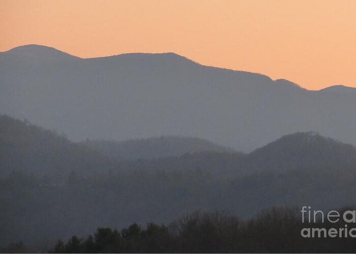 Mountains Greeting Card featuring the photograph December Morning by Anita Adams
