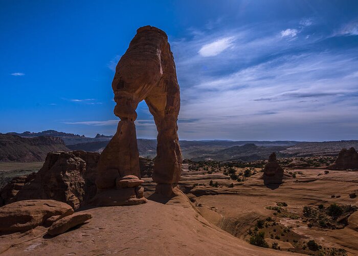 Delicate Arch Greeting Card featuring the photograph Delicate Arch Image 3 by Jonathan Davison