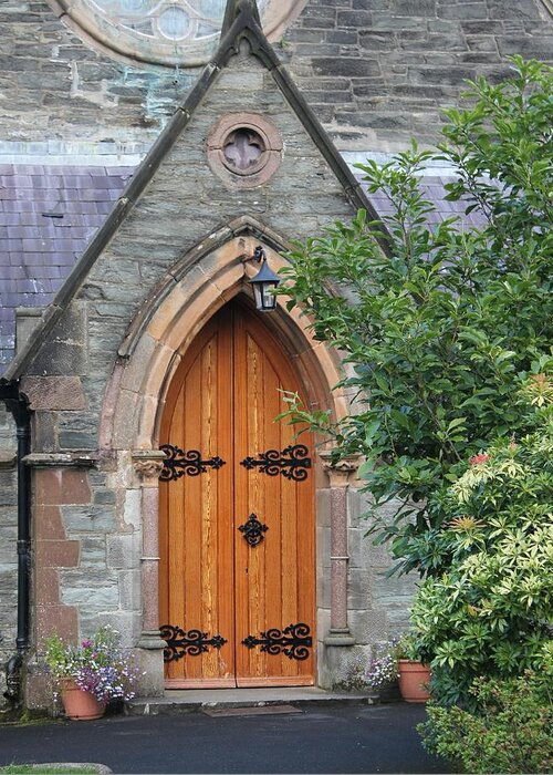 Door Greeting Card featuring the photograph Derry Church by Carrie Todd
