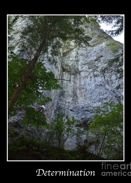Rock-climbing Greeting Card featuring the photograph Determination by Kirt Tisdale