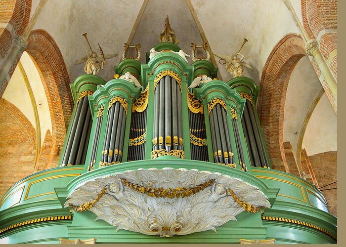 Orgeln Greeting Card featuring the photograph Deventer organ by Jenny Setchell
