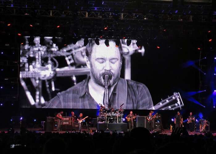 Dave Greeting Card featuring the photograph DMB Live by Aaron Martens
