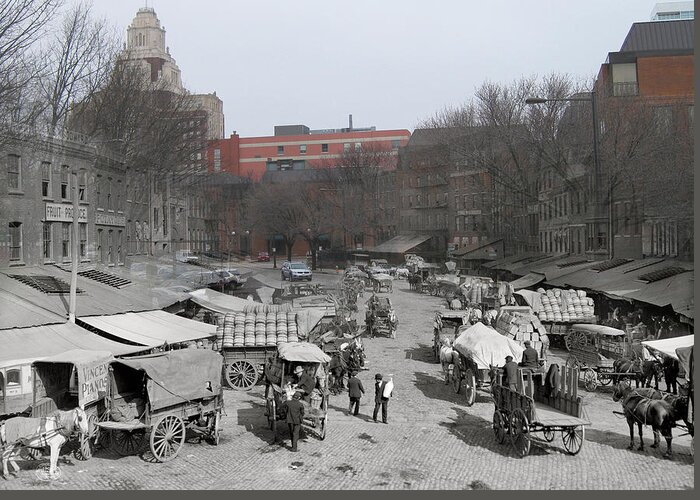 Philadelphia Greeting Card featuring the photograph Dock Street Market by Eric Nagy