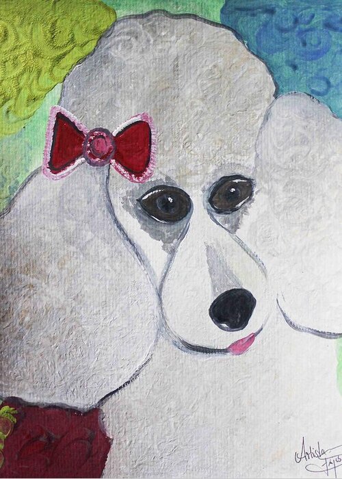 Art Greeting Card featuring the mixed media Dog Lover by Artista Elisabet