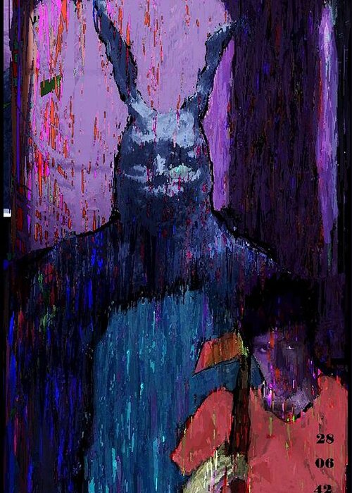 Donnie Darko Greeting Card featuring the painting Donnie Darko by Brett Sixtysix