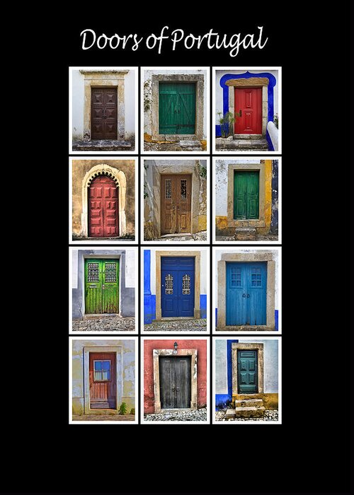 Portugal Greeting Card featuring the photograph Doors of Portugal by David Letts