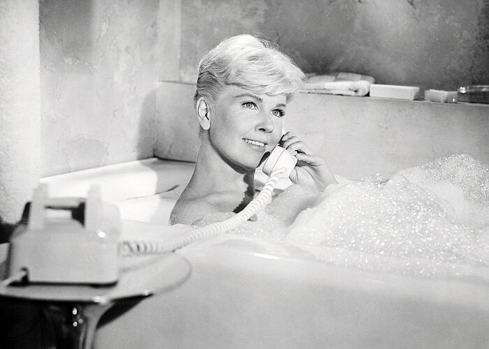 Pillow Talk Greeting Card featuring the photograph Doris Day in Pillow Talk by Silver Screen