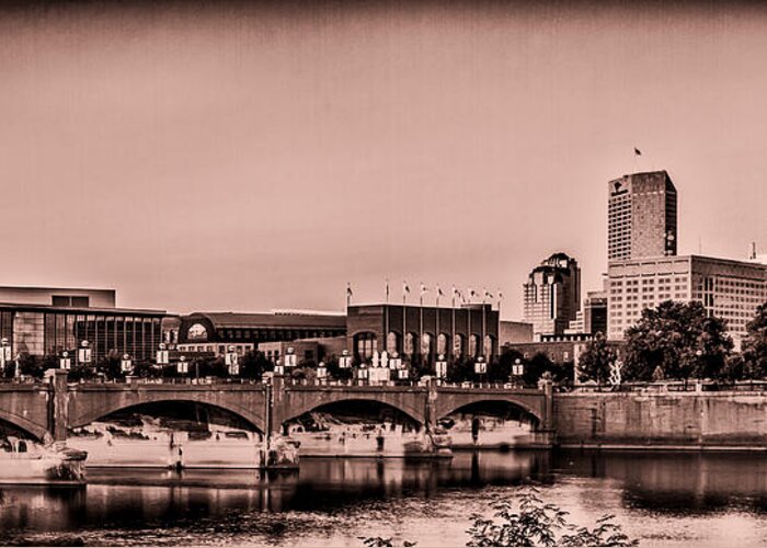 Indiana Greeting Card featuring the photograph Downtown Indianapolis by Ron Pate