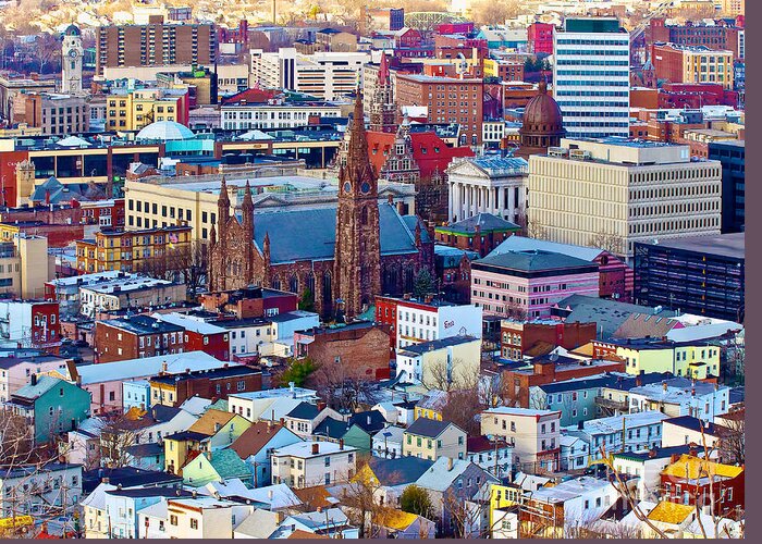 Downtown Greeting Card featuring the photograph Downtown Paterson by Mark Miller