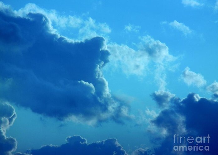 Nature Greeting Card featuring the photograph Dragon Cloud by Leo Sopicki