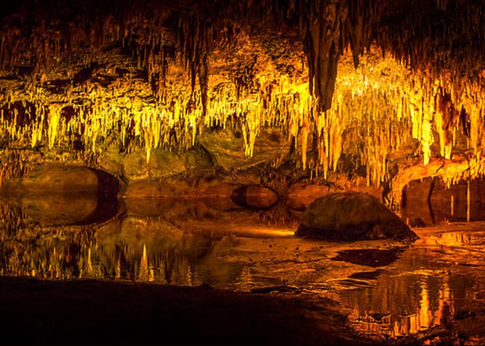 Luray Caverns Greeting Card featuring the photograph Dream Lake Panorama by Mark Andrew Thomas