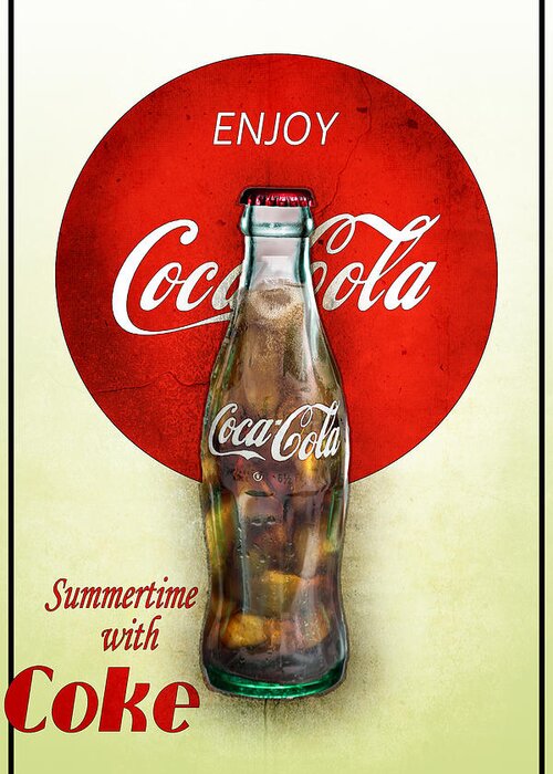 Coca-cola Greeting Card featuring the photograph Drink Ice Cold Coke 2 by James Sage