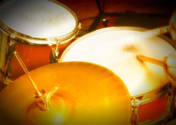 Drums Greeting Card featuring the photograph Drums by Jessica Levant