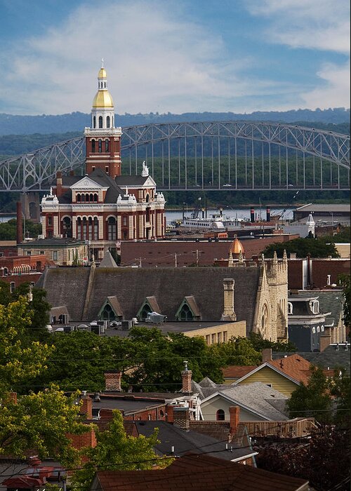 Landscape Greeting Card featuring the photograph Dubuque Iowa by Jane Melgaard