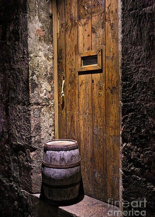 Dungeon Greeting Card featuring the photograph Dungeon Door by Kate Purdy