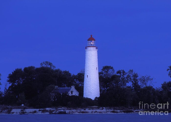 Chantry Greeting Card featuring the photograph Dusk on Chantry Island - FS000820 by Daniel Dempster
